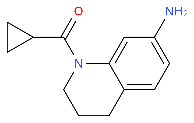 (7-amino-3,4-dihydroquinolin-1(2H)-yl)(cyclopropyl)methanone_分子结构_CAS_)