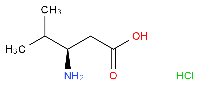 (3R)-3-amino-4-methylpentanoic acid hydrochloride_分子结构_CAS_219310-09-5