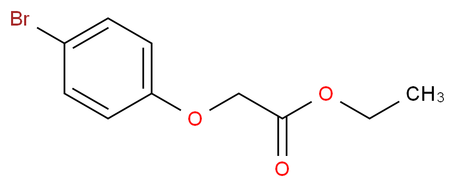 ethyl 2-(4-bromophenoxy)acetate_分子结构_CAS_6964-29-0