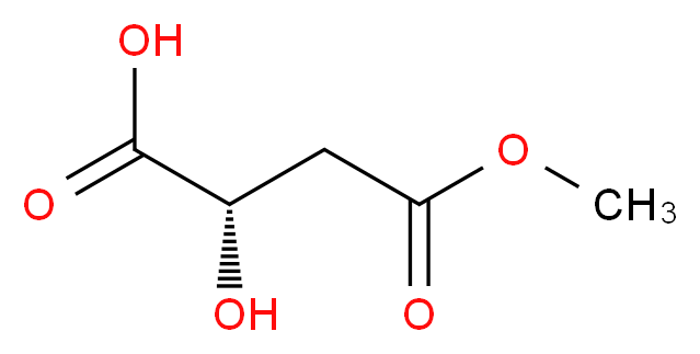 (2S)-2-hydroxy-4-methoxy-4-oxobutanoic acid_分子结构_CAS_66178-02-7
