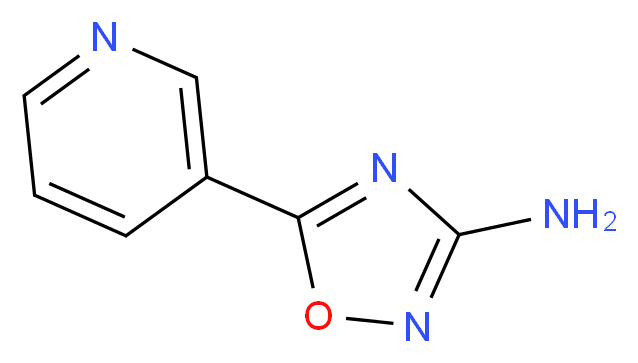 3-Amino-5-(pyridin-3-yl)-1,2,4-oxadiazole_分子结构_CAS_73631-18-2)