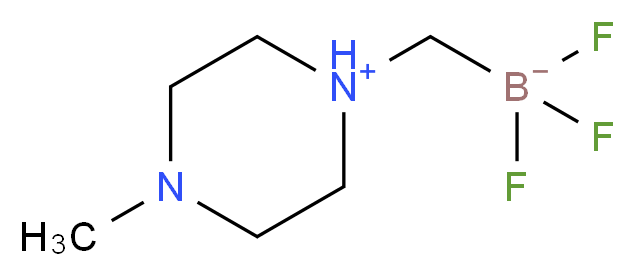 (4-甲基-1-哌嗪基)甲基三氟硼酸钾_分子结构_CAS_1268340-98-2)