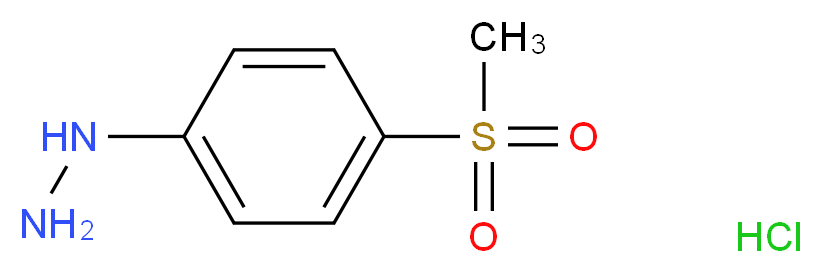 (4-(Methylsulfonyl)phenyl)hydrazine hydrochloride_分子结构_CAS_17852-67-4)