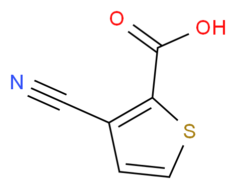 3-cyanothiophene-2-carboxylic acid_分子结构_CAS_58231-00-8)