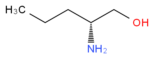 (R)-(-)-2-氨基-1-戊醇_分子结构_CAS_80696-30-6)