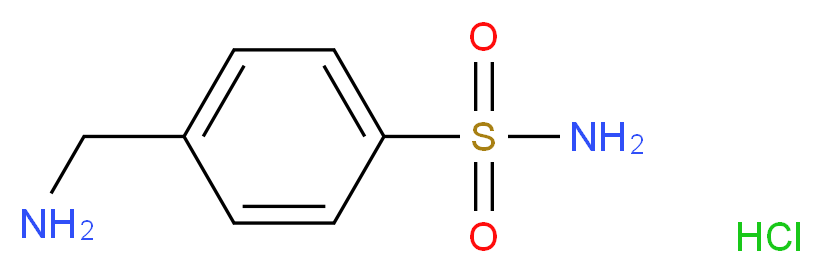 p-AMINOMETHYLBENZENESULFONAMIDE HYDROCHLORIDE_分子结构_CAS_138-37-4)