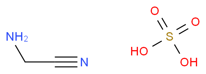 2-aminoacetonitrile; sulfuric acid_分子结构_CAS_151-63-3