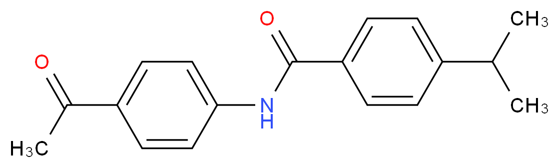 N-(4-acetylphenyl)-4-(propan-2-yl)benzamide_分子结构_CAS_352689-64-6