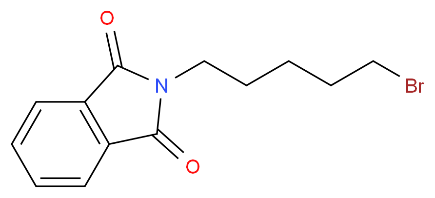 2-(5-Bromopentyl)isoindole-1,3-dione_分子结构_CAS_954-81-4)
