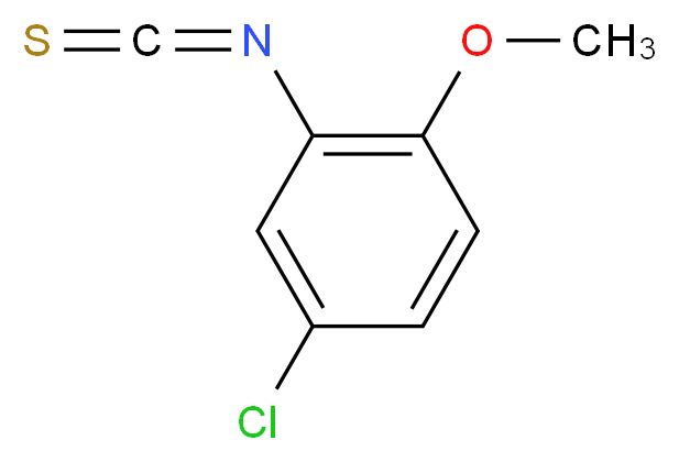 5-Chloro-2-methoxyphenyl isothiocyanate_分子结构_CAS_63429-99-2)