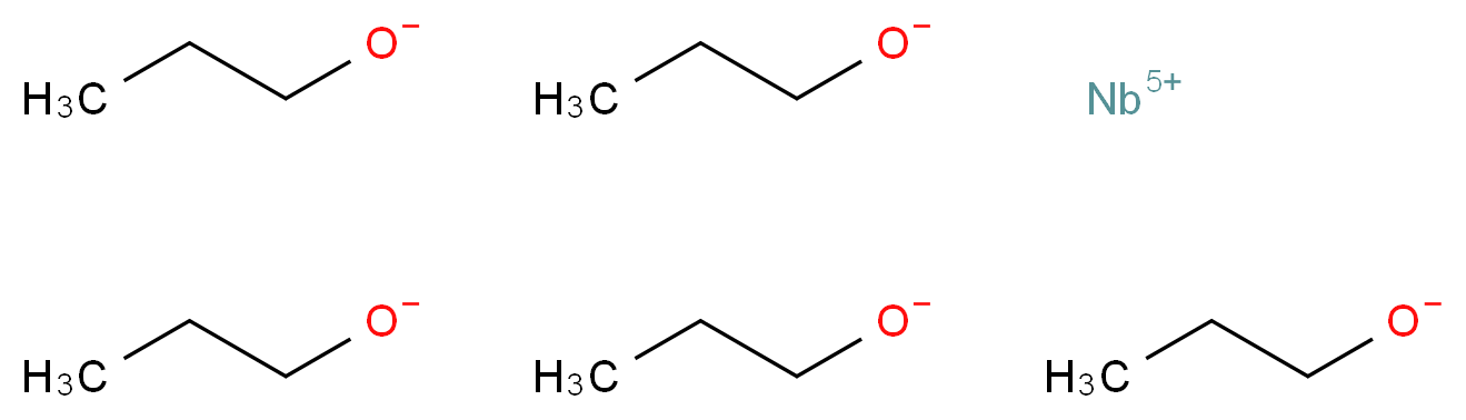 niobium(5+) ion pentakis(propan-1-olate)_分子结构_CAS_38874-17-8