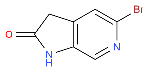 5-Bromo-1H-pyrrolo[2,3-c]pyridin-2(3H)-one_分子结构_CAS_1217002-90-8)