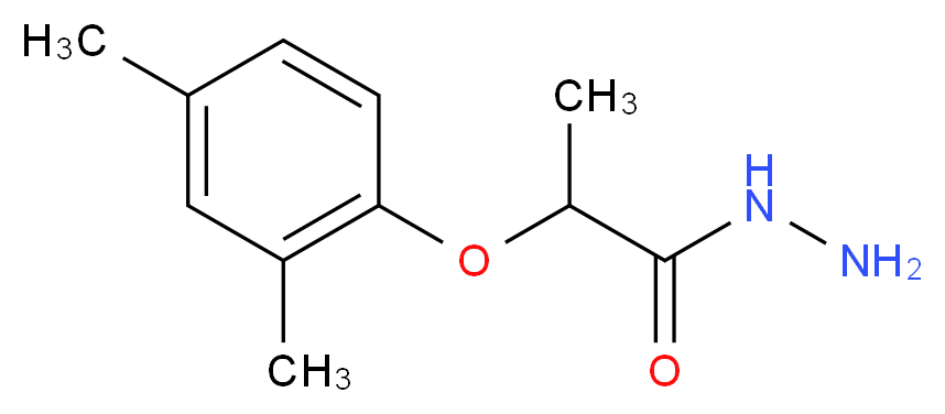 2-(2,4-Dimethylphenoxy)propanohydrazide_分子结构_CAS_125096-55-1)