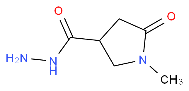 1-methyl-5-oxopyrrolidine-3-carbohydrazide_分子结构_CAS_959240-80-3