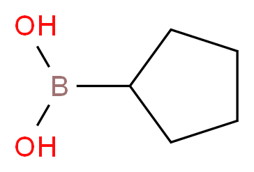 cyclopentylboronic acid_分子结构_CAS_63076-51-7