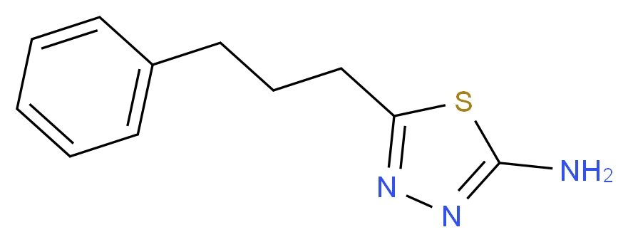 5-(3-Phenylpropyl)-1,3,4-thiadiazol-2-amine_分子结构_CAS_)