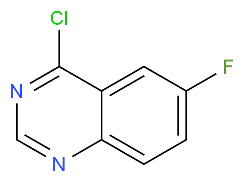 4-chloro-6-fluoroquinazoline_分子结构_CAS_16499-61-9