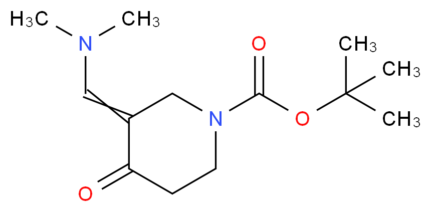 1-Boc-3-((Dimethylamino)methylene)-4-oxopiperidine_分子结构_CAS_157327-41-8)