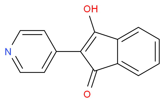 3-Hydroxy-2-(pyridin-4-yl)-1H-inden-1-one_分子结构_CAS_67592-40-9)