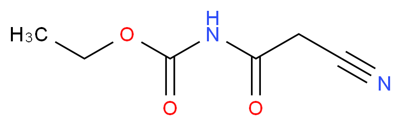 N-氰基乙酰尿烷_分子结构_CAS_6629-04-5)