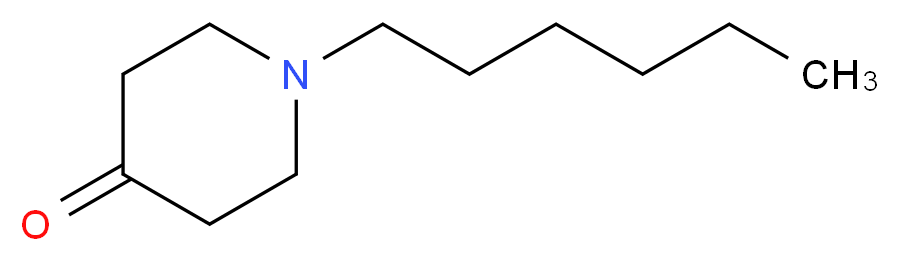 1-Hexyltetrahydro-4(1H)-pyridinone_分子结构_CAS_71072-22-5)