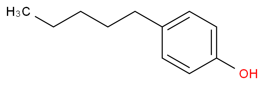 4-pentylphenol_分子结构_CAS_14938-35-3