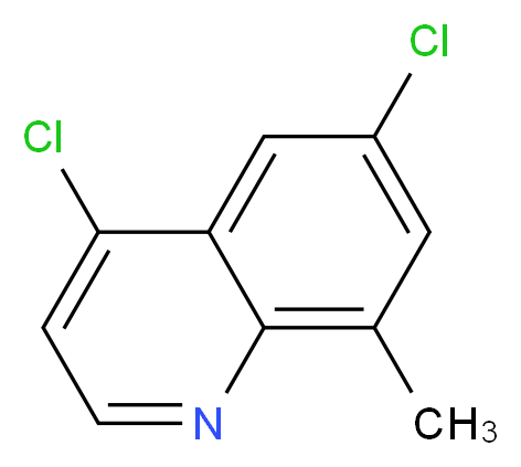 4,6-dichloro-8-methylquinoline_分子结构_CAS_948292-34-0)
