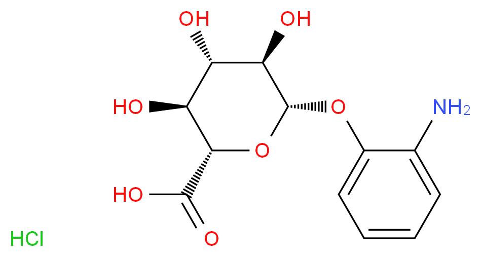 2-Aminophenyl-beta-D-glucoronide hydrochloride_分子结构_CAS_)