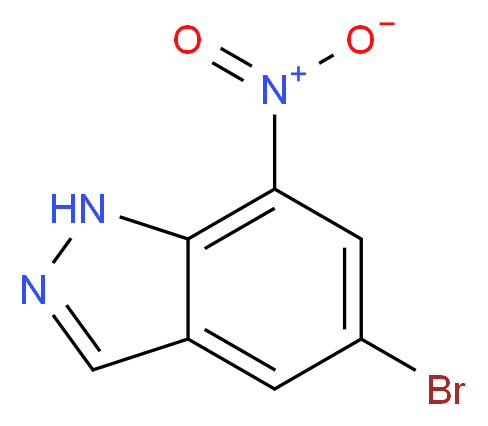 5-bromo-7-nitro-1H-indazole_分子结构_CAS_316810-82-9