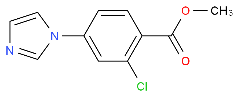 methyl 2-chloro-4-(1H-imidazol-1-yl)benzenecarboxylate_分子结构_CAS_)