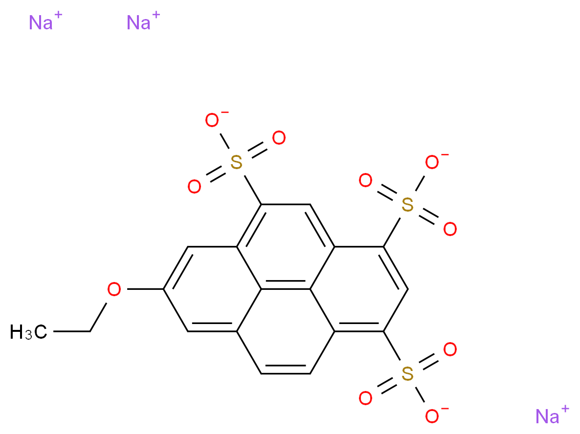 trisodium 7-ethoxypyrene-1,3,5-trisulfonate_分子结构_CAS_115787-91-2