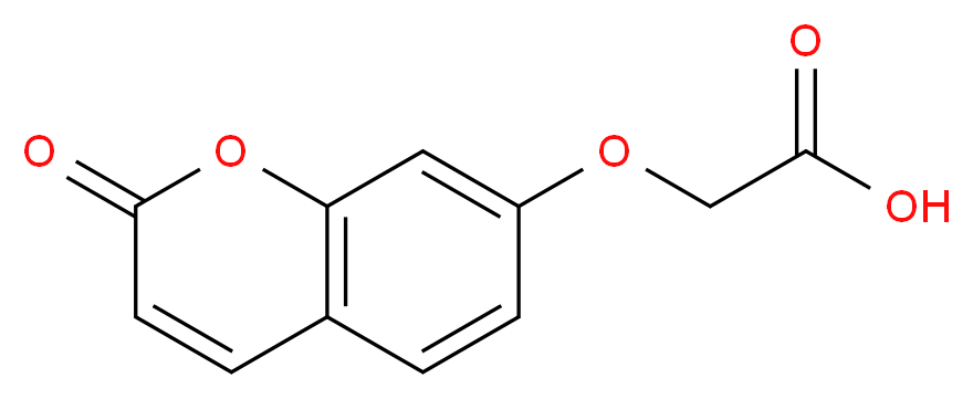 2-[(2-oxo-2H-chromen-7-yl)oxy]acetic acid_分子结构_CAS_126424-85-9