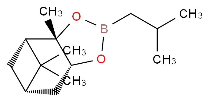 (3aS,4S,6S,7aR)-2-Isobutyl-3a,5,5-trimethylhexahydro-4,6-methanobenzo[d][1,3,2]dioxaborole_分子结构_CAS_84110-34-9)