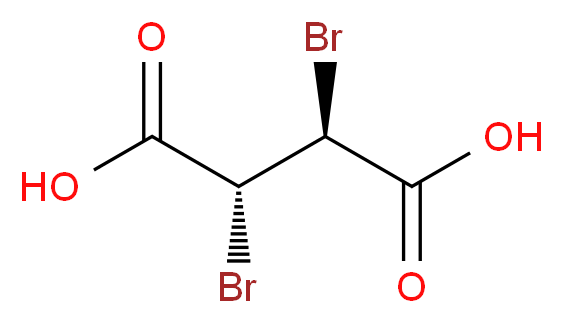 内消旋-2,3-二溴丁二酸_分子结构_CAS_608-36-6)