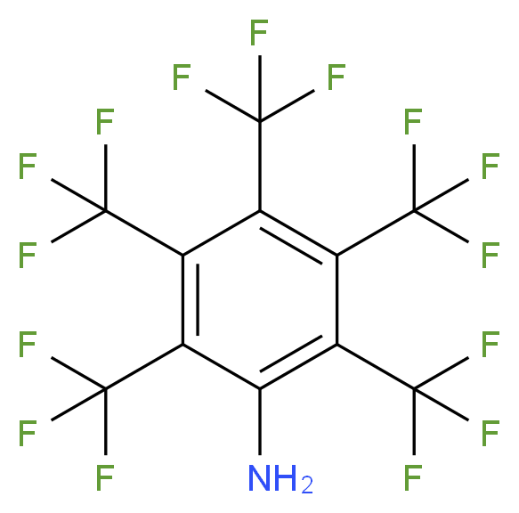 pentakis(trifluoromethyl)aniline_分子结构_CAS_58956-76-6