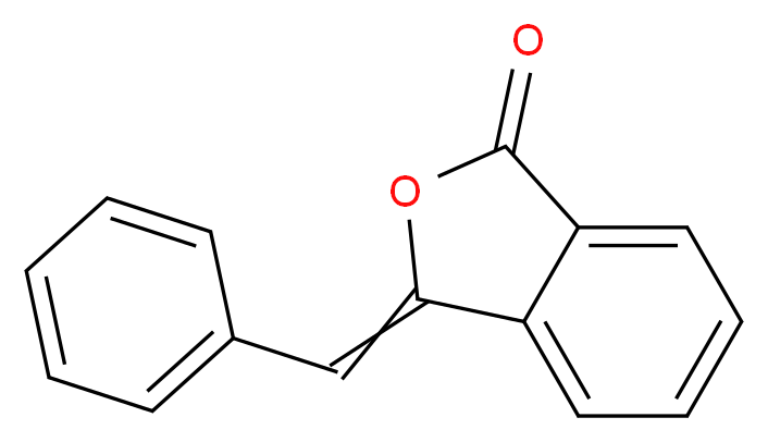 3-(phenylmethylidene)-1,3-dihydro-2-benzofuran-1-one_分子结构_CAS_575-61-1