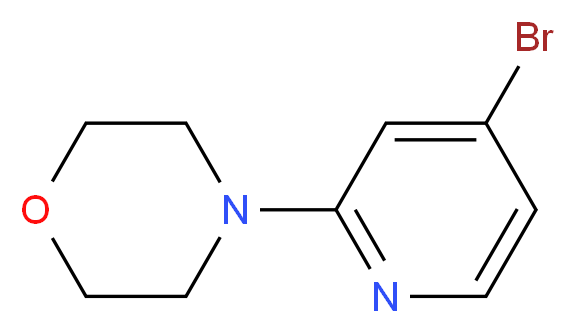 4-(4-bromopyridin-2-yl)morpholine_分子结构_CAS_1040377-12-5