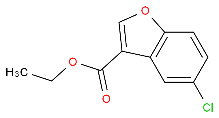 Ethyl 5-chlorobenzofuran-3-carboxylate_分子结构_CAS_899795-65-4)
