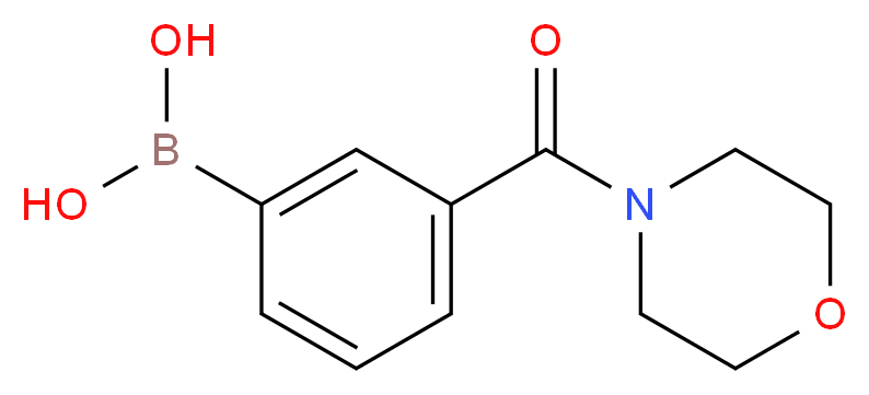 3-(MORPHOLINE-4-CARBONYL)PHENYLBORONIC ACID_分子结构_CAS_723281-55-8)