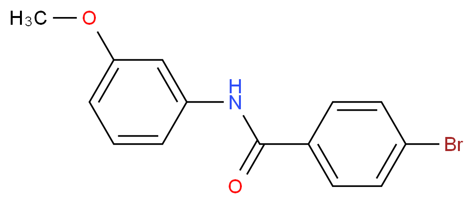 4-bromo-N-(3-methoxyphenyl)benzamide_分子结构_CAS_313268-57-4