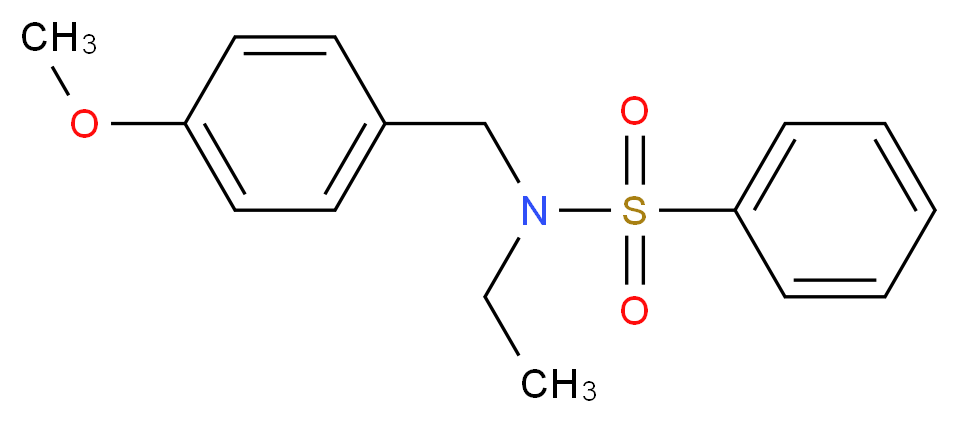N-Ethyl-N-(4-methoxybenzyl)benzenesulphonamide_分子结构_CAS_)