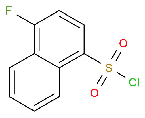 4-fluoronaphthalene-1-sulfonyl chloride_分子结构_CAS_316-69-8