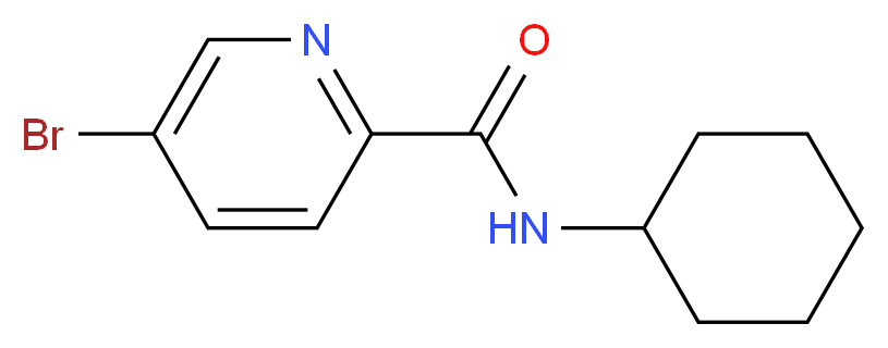 5-Bromo-N-cyclohexylpyridine-2-carboxamide_分子结构_CAS_)