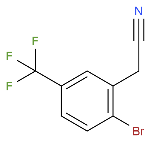 2-[2-bromo-5-(trifluoromethyl)phenyl]acetonitrile_分子结构_CAS_732306-26-2