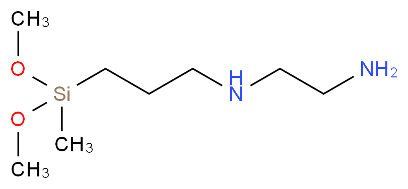 3-(2-氨基乙基氨基)丙基甲基二甲氧基硅烷_分子结构_CAS_3069-29-2)