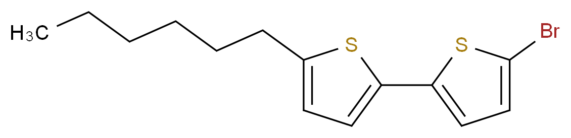 5-Bromo-5′-hexyl-2,2′-bithiophene_分子结构_CAS_655249-04-0)