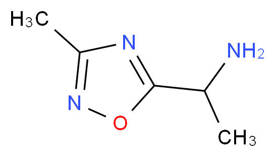 1-(3-methyl-1,2,4-oxadiazol-5-yl)ethanamine_分子结构_CAS_1041578-67-9)