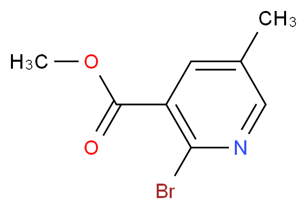 Methyl 2-bromo-5-methylnicotinate_分子结构_CAS_136227-39-9)