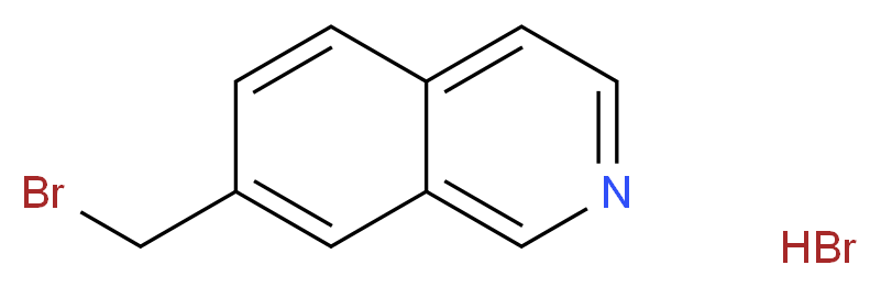 7-(Bromomethyl)isoquinoline hydrobromide_分子结构_CAS_1203372-02-4)