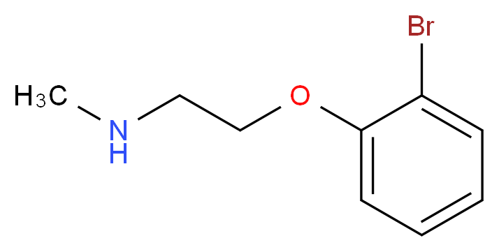 [2-(2-bromophenoxy)ethyl](methyl)amine_分子结构_CAS_915920-44-4